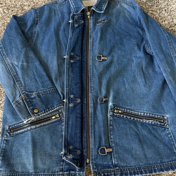 Oversized Ralph Lauren Denim Toggle Jacket Plus Size 3X - Picture 7 of 11